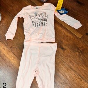 Gerber Light Pink Kids Pajama Set